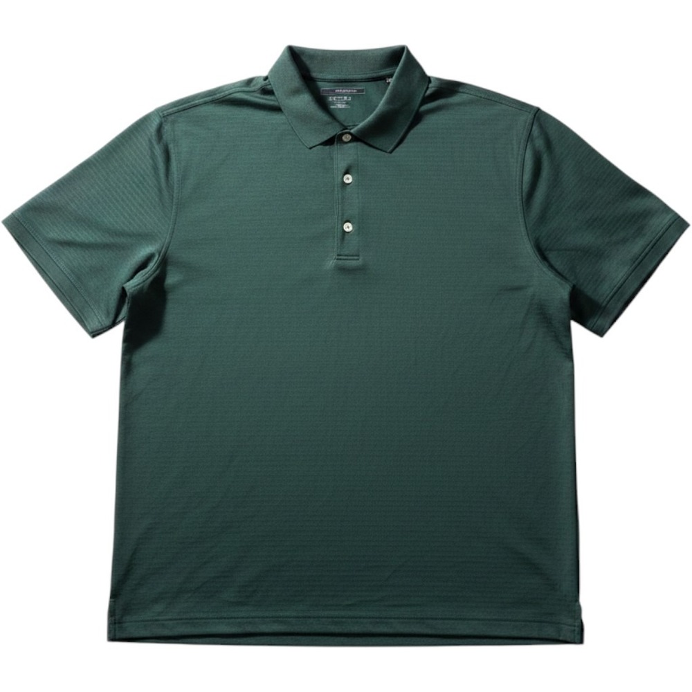 Greg Norman Polo Shirt Mens 2XL Green Stripe Play Dry Golf Performance Top
